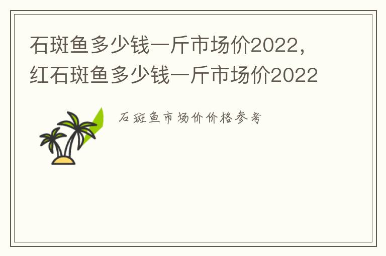 石斑鱼多少钱一斤市场价2022，红石斑鱼多少钱一斤市场价2022