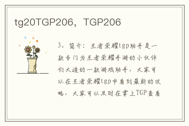 tg20TGP206，TGP206