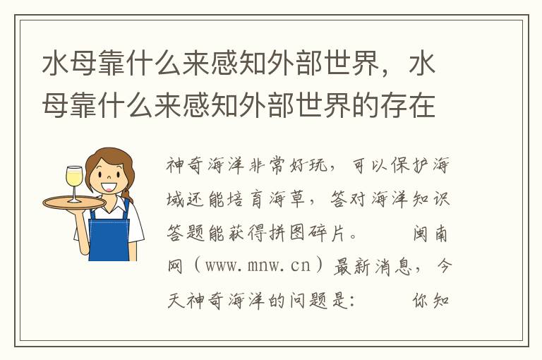 水母靠什么来感知外部世界，水母靠什么来感知外部世界的存在
